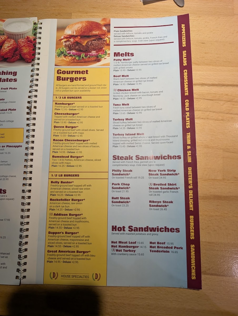Dapper's West Family Restaurant Menu - Image 2